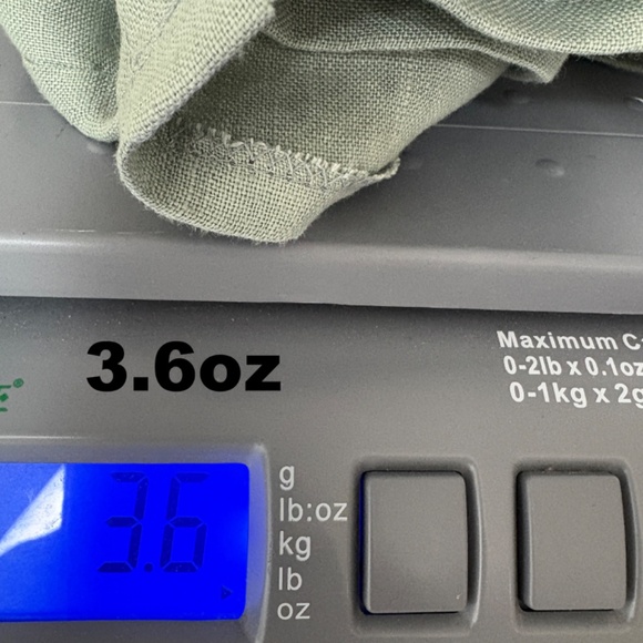 top linen M/L short sleeve cropped Terzo Millennio green - Picture 7 of 7